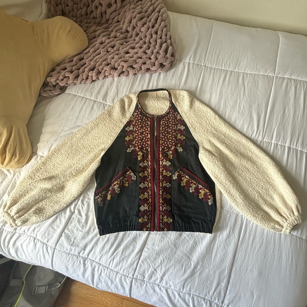 Free People zip up sweater / jacket